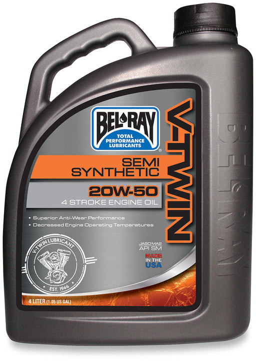 Bel-Ray V-Twin Semi-Synthetic Engine Oil - 20W50