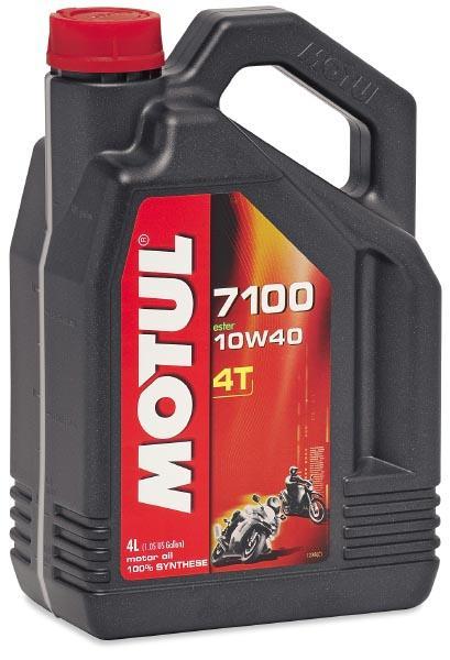 Motul 7100 4T 4-Stroke Synthetic Ester Motor Oils - 10W40