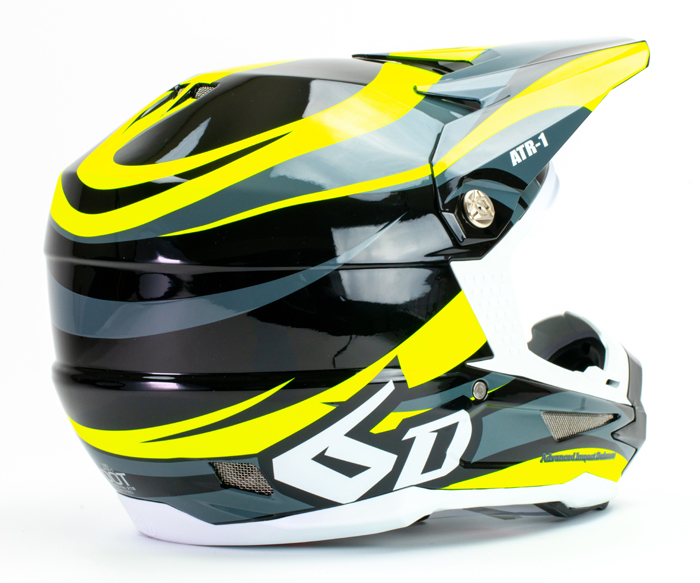 6D ATR-1 Motocross Helmet Neon Yellow-black