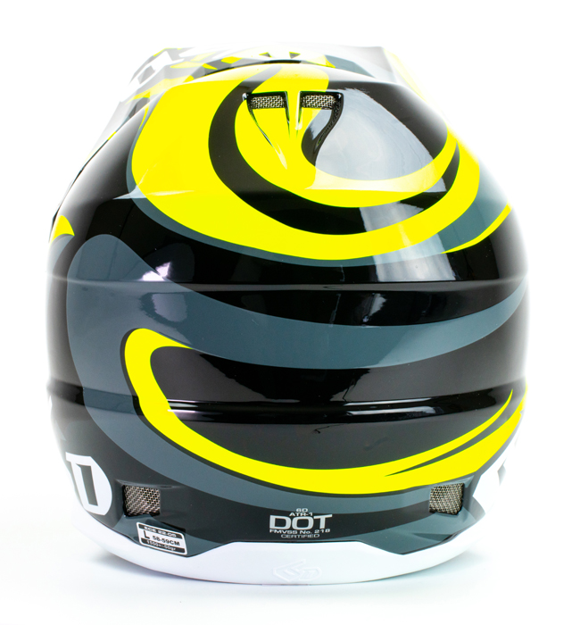 6D ATR-1 Motocross Helmet Neon Yellow-black