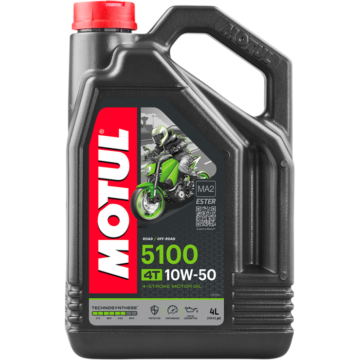 Motul 5100 4T 4-Stroke Synthetic Ester Blend Motor Oil - 10W50