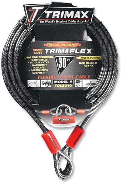 Trimax Trimaflex Max Security Dual Loop Braided Cable 30ft x 10mm
