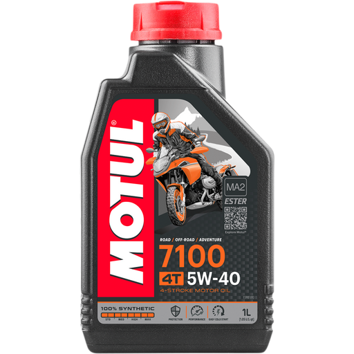 Motul 7100 4T 4-Stroke Synthetic Ester Motor Oil - 5W40
