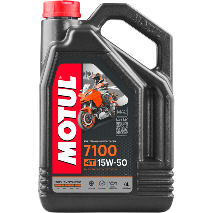 Motul 7100 4T 4-Stroke Synthetic Ester Motor Oil - 15W50