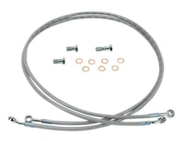 V-Star 1100 Baron's Customs Stainless Handlebar Cable and Line Kit - BA-8042KT-12