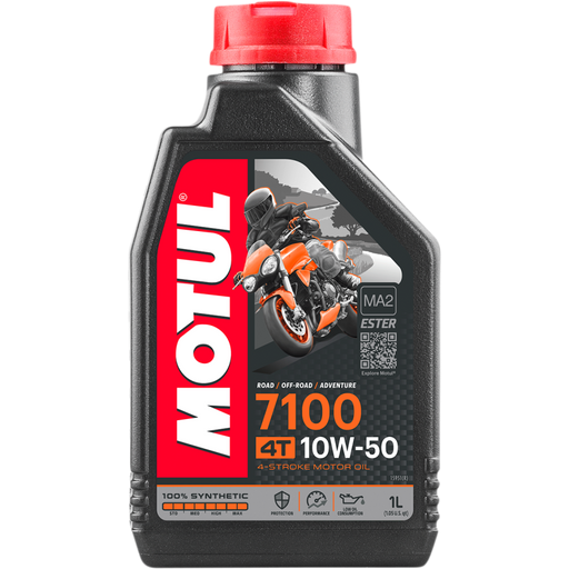 Motul 7100 4T 4-Stroke Synthetic Ester Motor Oil - 10W50