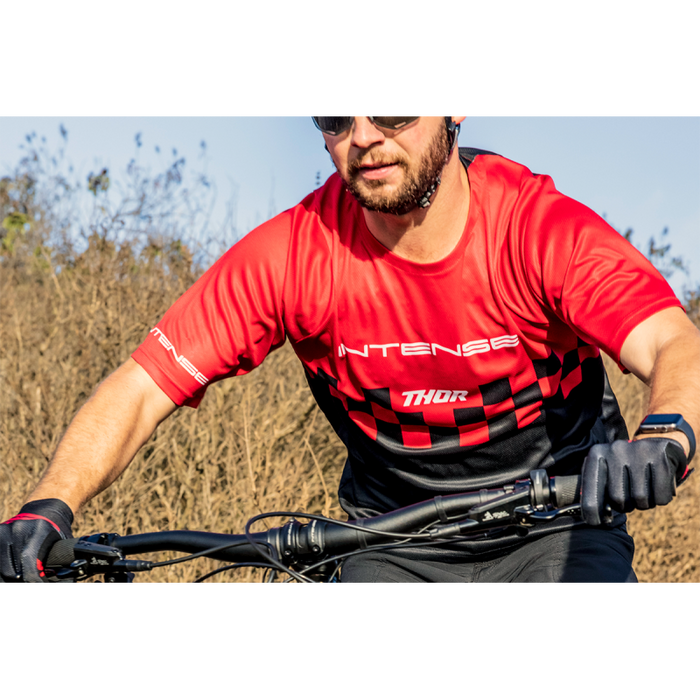 Thor Intense Assist Chex Short Sleeve MTB Jersey