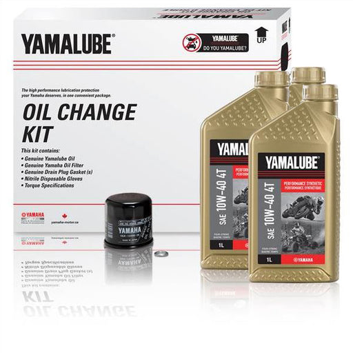 YAMALUBE 10W-40 4T PERFORMANCE SYNTHETIC OIL CHANGE KIT - MC (3 L)