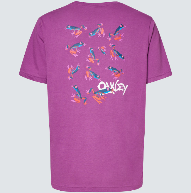 OAKLEY MENS PURPLE FROGS TEE