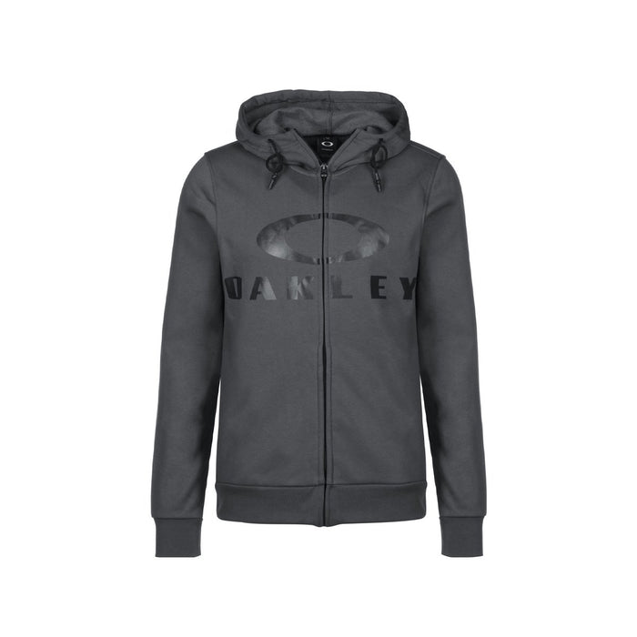 OAKLEY MENS F ZIP BARK IRON HOODIE