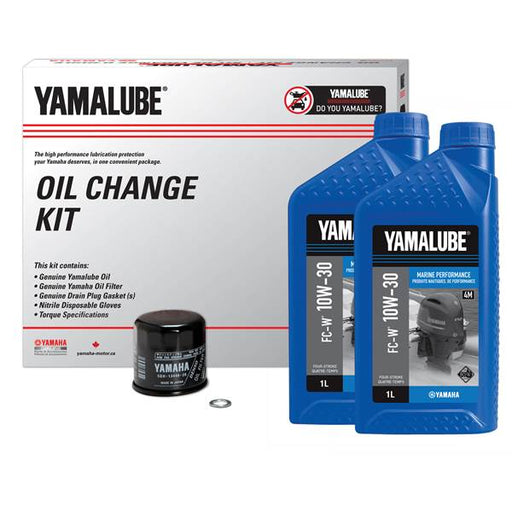 YAMALUBE 10W-30 4M NON-SYNTHETIC OUTBOARD PERFORMANCE OIL CHANGE KIT (5L)