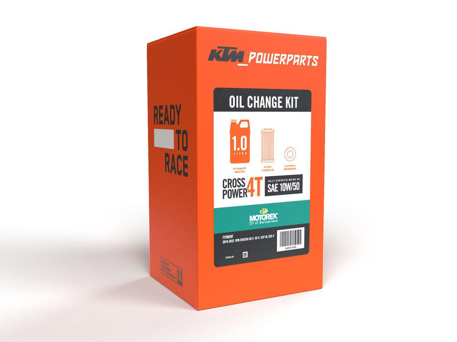 KTM Motorex Cross Power 4T 10W-50 Full Synthetic Oil Change Kit (1L)