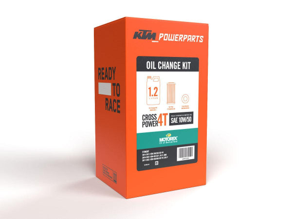 KTM Motorex Cross Power 4T 10W-50 Full Synthetic Oil Change Kit (1.2L)