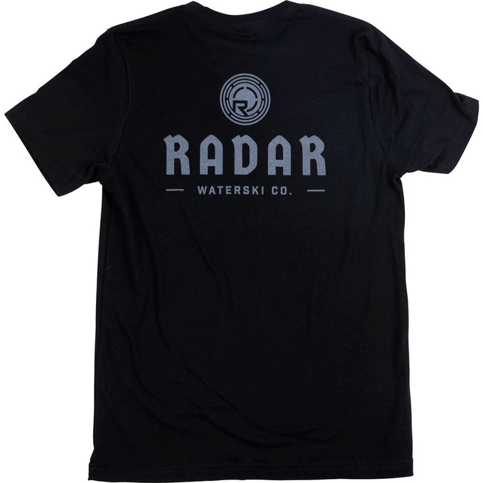 RADAR MENS BRANDED BLACK TEE