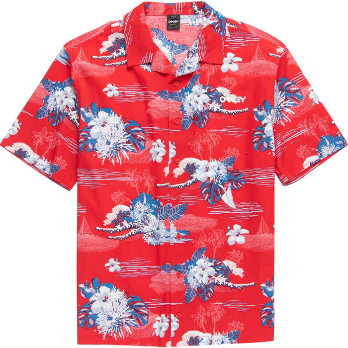 OAKLEY TROPIC HAWAII BUTTON UP SHIRT