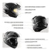 CKX Solid Mission AMS Full Face Helmet - Carbon Double Shield