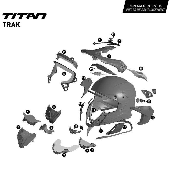 CKX Trak Titan Original Carbon Trail and Backcountry Helmet