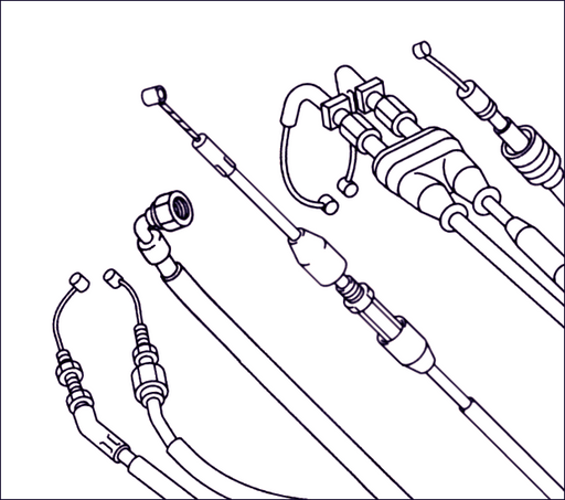 Suzuki OEM ALT125 / LT125 / LT185 Odometer Cable 34910-18912