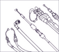 Suzuki OEM Quadsport Reverse Cable 57900-07850