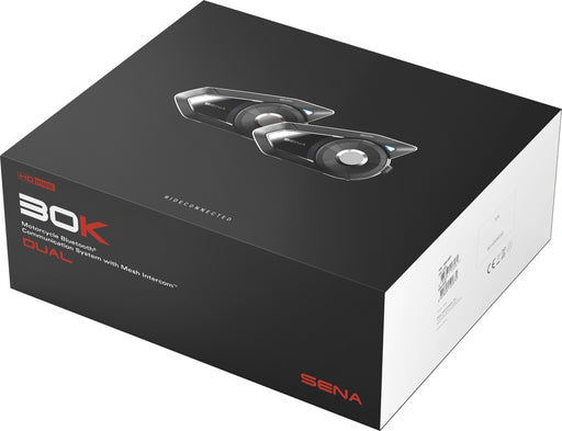 Sena 30K Motorcycle Bluetooth Communication System with Mesh & HD Speakers