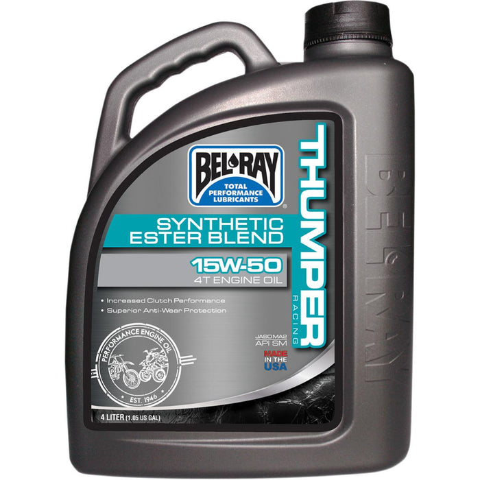 Bel-Ray Thumper Racing Synthetic Ester Blend 4T 4-Stroke Engine Oil - 15W50