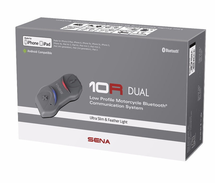 Sena 10R Ultra Slim Low Profile Motorcycle Communication System