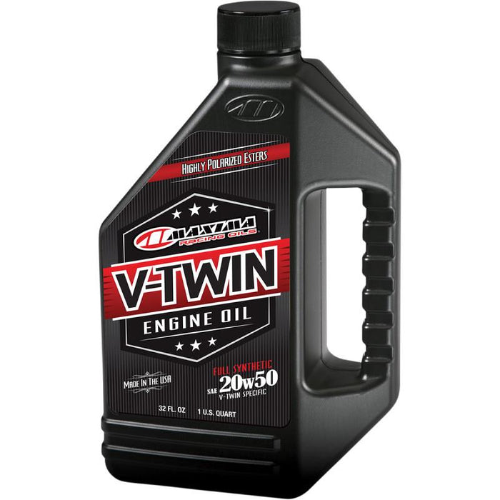 Maxima Full Synthetic V-Twin Engine Oil - 20W50