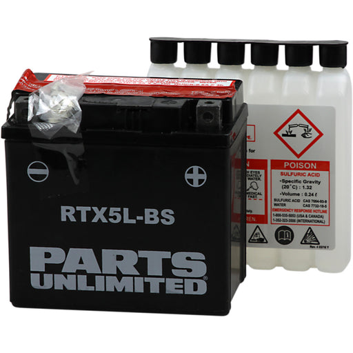 Parts Unlimited AGM Maintenance-Free Battery CTX5L-BS