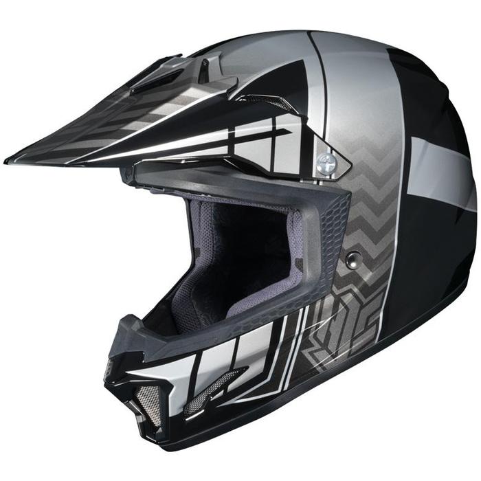 CL-XY2 CROSS UP BLACK & SILVER HELMET