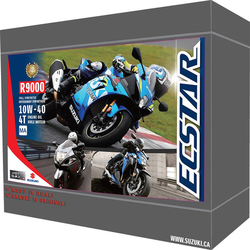 Suzuki ECSTAR 10W-40 Motorcycle / ATV Pitbox Full Synthetic Oil Change Kit (3L)