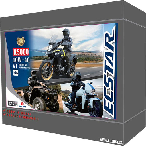 Suzuki ECSTAR 10W-40 Motorcycle / ATV Pitbox Mineral Oil Change Kit (4L)