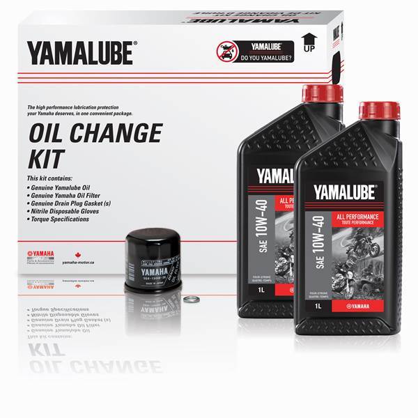 Yamalube 10W-40 Motorcycle All Performance Oil Change Kit (4L)